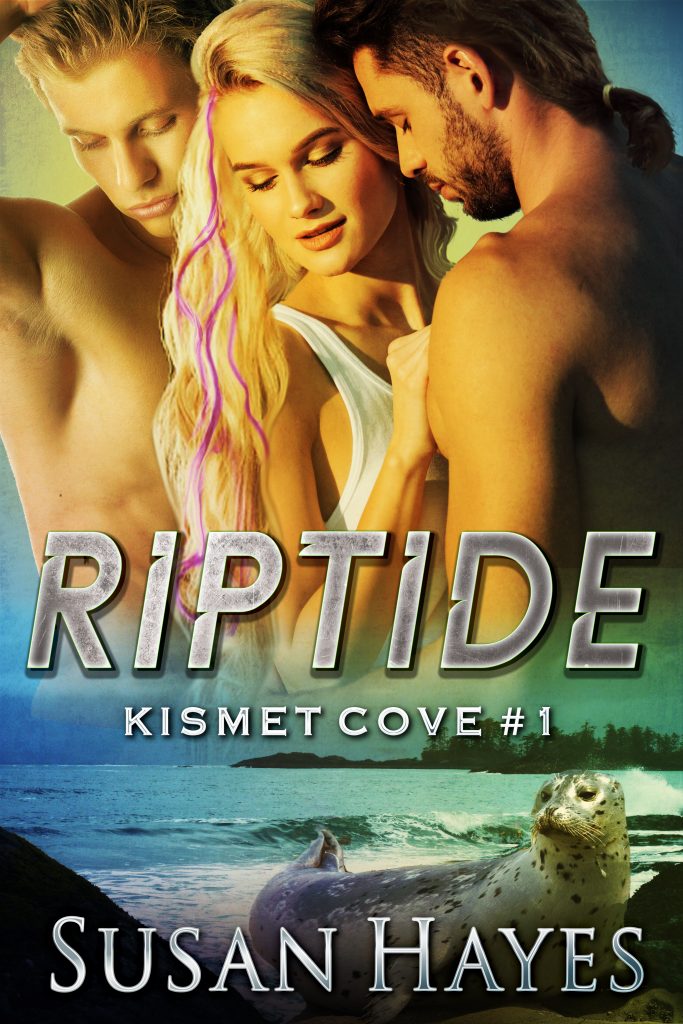 Cover of Riptide. 2 men. 1 woman. 1 seal