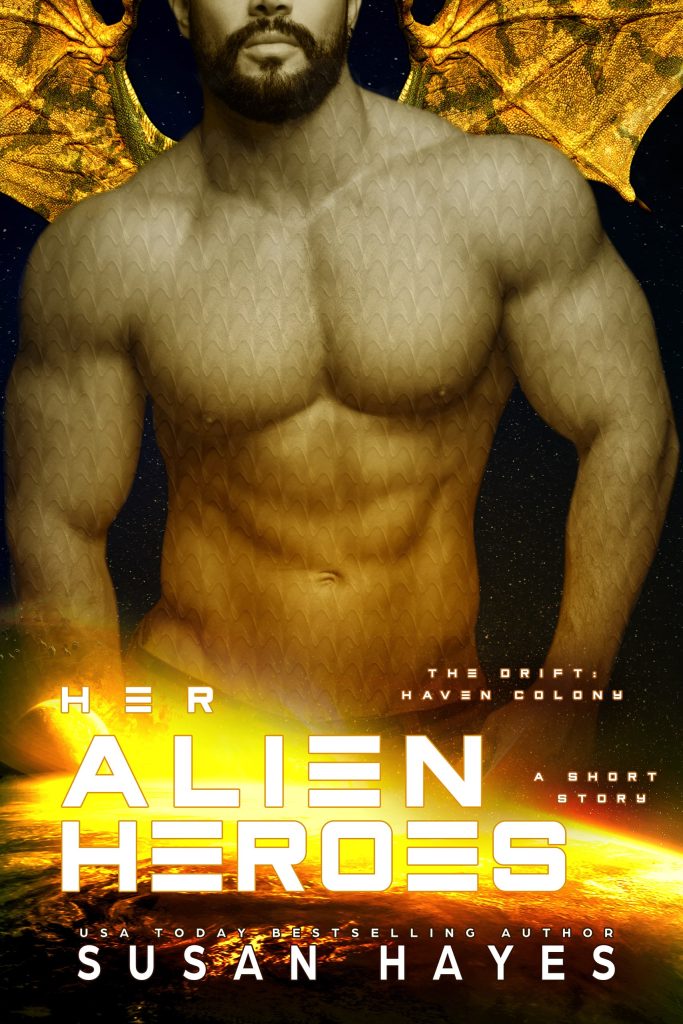 Book Cover: Her Alien Heroes- A short story