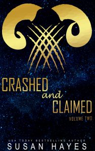 Crashed and Claimed Vol 2. Gold foil rams horns with slashmarks