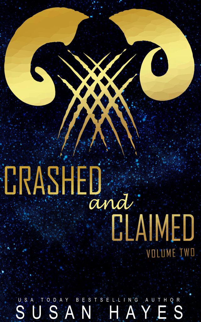 Crashed and Claimed Vol 2. Gold foil rams horns with slashmarks
